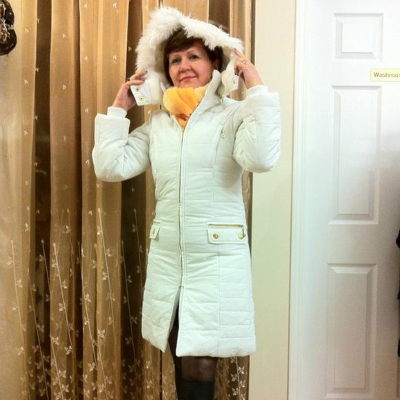 New White Baby Blue Coat - Picture 1 of 1
